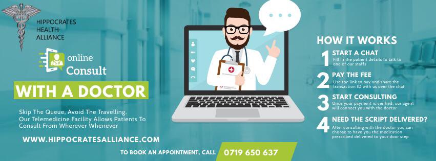 HHealthalliance's tweet photo. What if your doctor was a CALL away. 

Introducing our Telemedicine facility. During this time of the Covid 19 pandemic avoid going to the hospital, Avoid the traveling and skip the queue https://t.co/J4A9x9PCI7