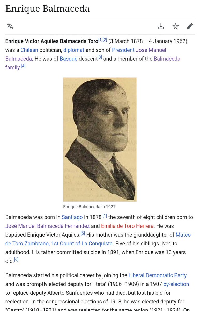 Pedro Pascal came from prominent elite Liberal families from both his father's & mothers families. His father José Balmaceda was a renowned & infamous fertility doctor whose family included politicians,diplomats,businessmen & even a former President of Chile.