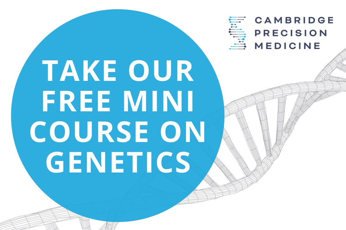 CamPrecisMed's tweet photo. Why Whole Genome Sequencing? How many applications does #geneticscreening have? 

These are some of the questions we answer in our free resource for healthcare providers. 

To enrol click here https://t.co/bWhPiToiz7

#genetics https://t.co/bx6Uh8YHO5