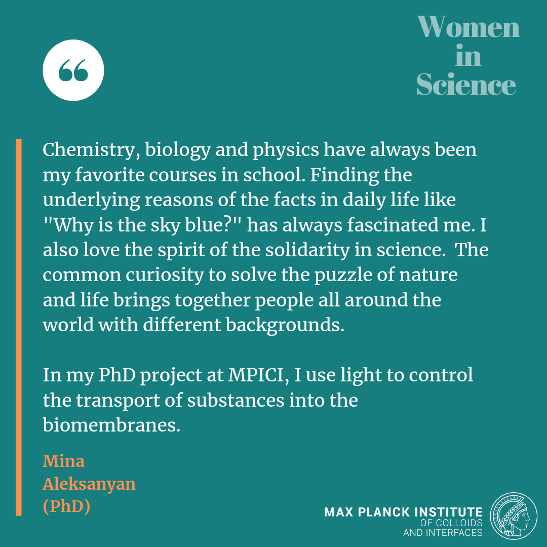 More women in science, please! Today, on the International Day of Women and Girls in Science, we introduce you to female scientists from our institute. Raise the curtain, here comes Mina Aleksanyan! #WomenInScience #WomenInScienceDay #rolemodelsatwork #femaleresearcher