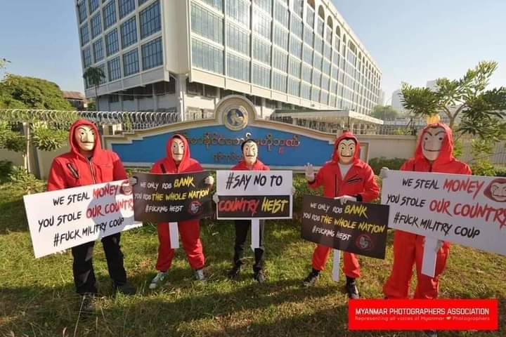 The way of peacefully protestation in Myanmar 

#Feb11Coup 
#WhatsHappeningInMyanmar