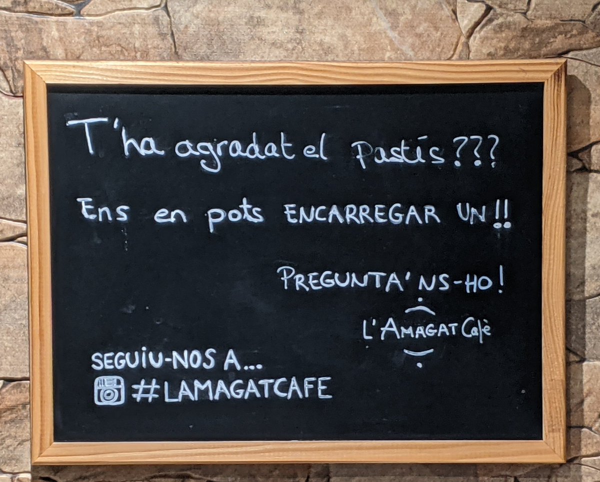 jordimash's tweet photo. Un criteri important per escollir on faig el cafè és l'ús de pronoms febles que en facin 😍 https://t.co/GGGlrlCB2O