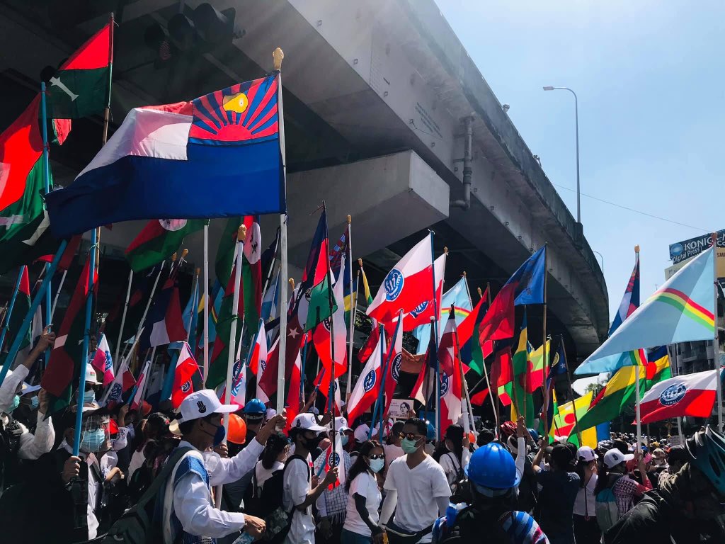 All ethnicities of Myanmar come together to protest against the military coup.
Photo : CTTO
#WhatsHappeningInMyanmar 
#Feb11Coup