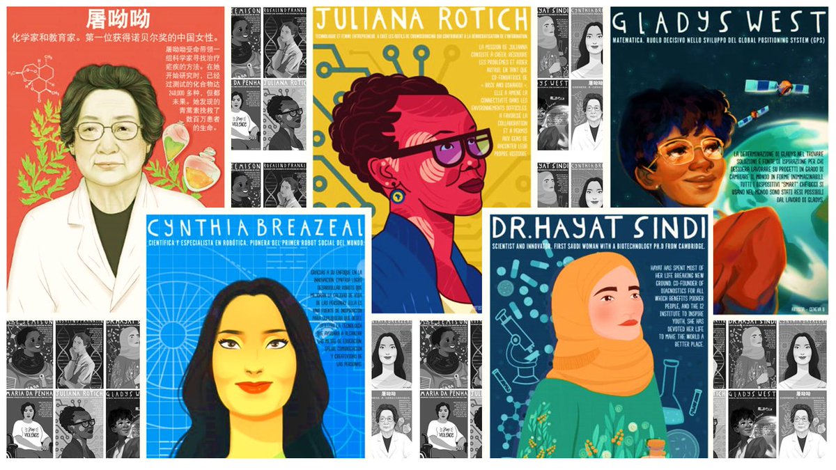  Happy International Day of Women and Girls in Science!Let's celebrate all those women explorers, scientists and innovators who are transforming the world for the better! #WomenInSTEM  #WomenInScience  #WomenInTech  #WomenInSciDip  #100tífiques
