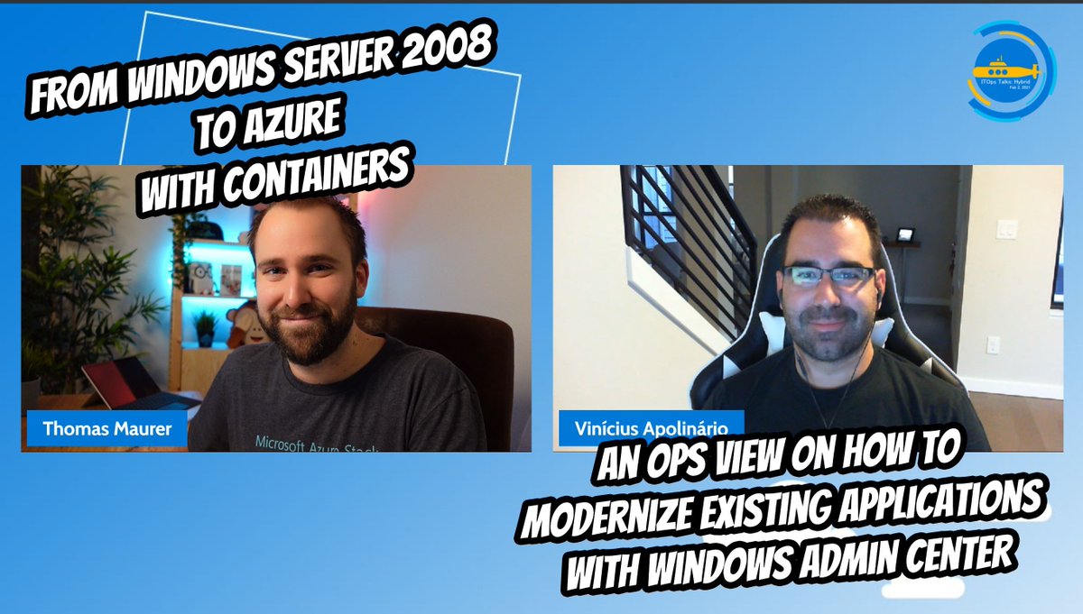 TechieLass's tweet photo. Check out this video on how you can move your applications from Windows Server 2008 to Azure Kubernetes Service from an IT Pro perspective. https://t.co/viGPjJFpII #AzOps #WinServer #Containers #AKS https://t.co/r2IjZ1qkOE