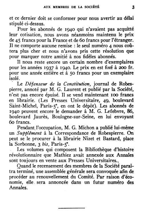 Confrontée à la pénurie de papiers, à la dispersion de ses contributeurs et aux tracasseries politico-administratives, la revue cesse de paraître après juin 1940 et reprend vie en 1946. 10/16