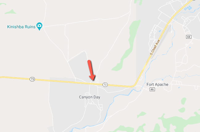 ArizonaDOT's tweet photo. SR 73, MP 334 (near Fort Apache): A serious crash has closed both directions of the highway. No estimated time to reopen. #SR73 #WhiteriverAz #FortApache #aztraffic https://t.co/fPN4R2Q6O7