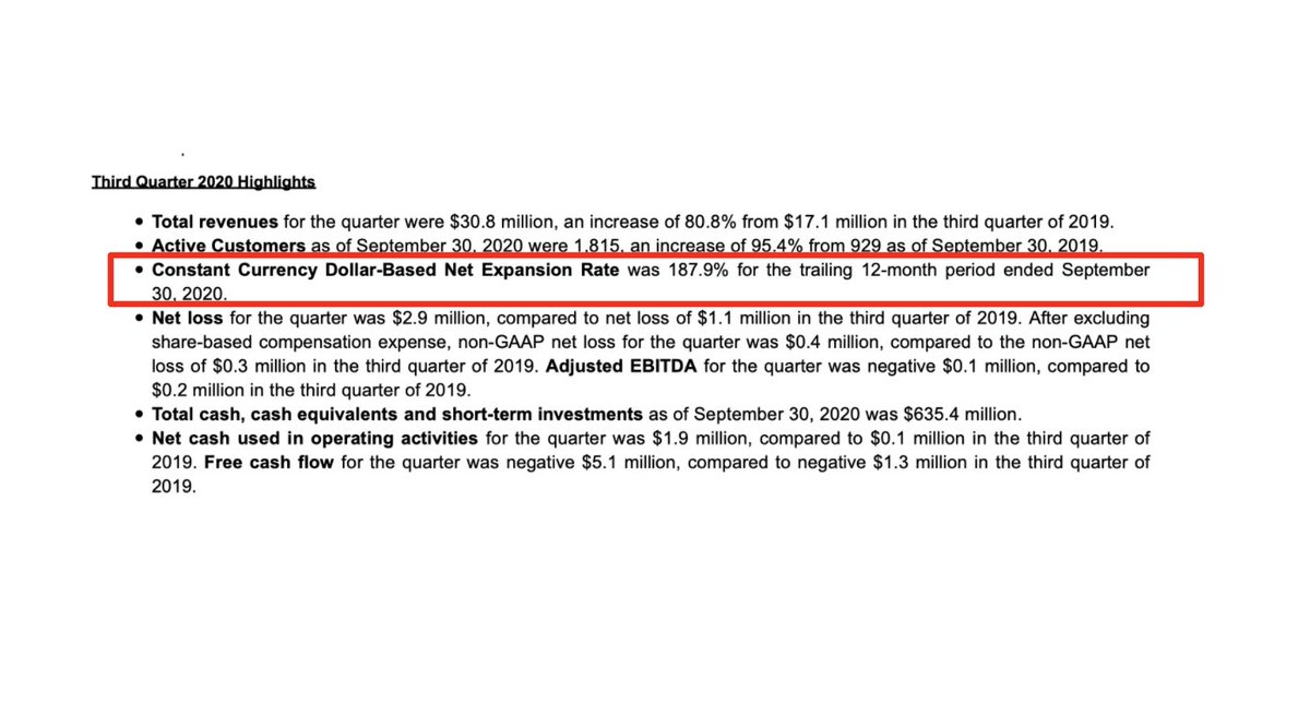 9/ Can Tony Zhao replicate the success of his fellow Webex alum?That's TBD: but  $API seems to have more than just Clubhouse going for it...including (here's some SAAS porn) a net expansion rate of 188%!!