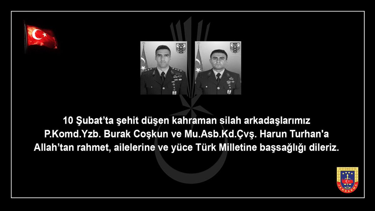 jandarma's tweet photo. Başımız sağ olsun.🇹🇷 https://t.co/H3aDm4o9xi