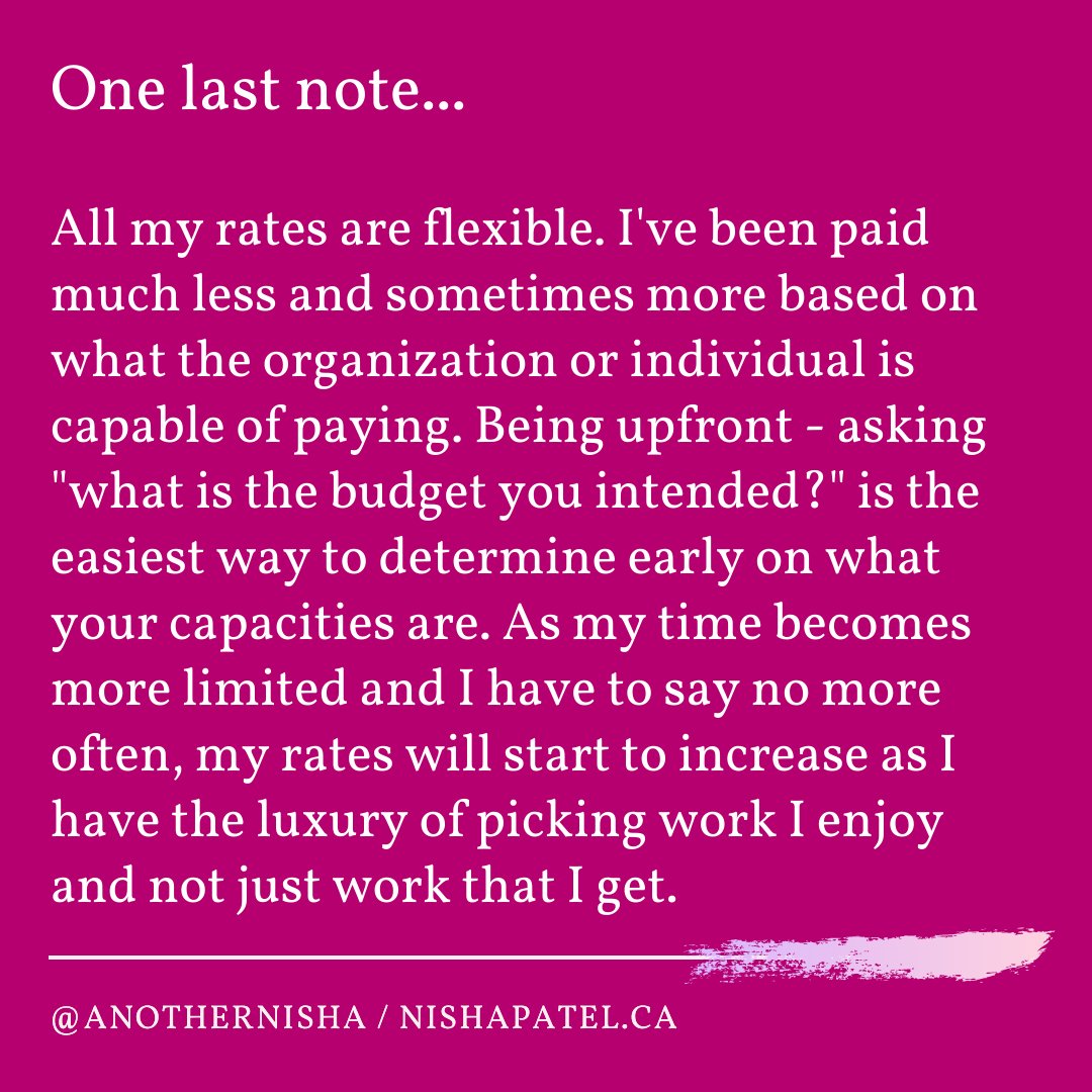 And one final note - these are my rates now. I sure as hell hope I'll continue to grow.