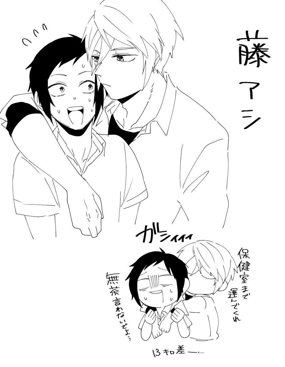 藤アシ落書き
ふじくんの顔面本当にいい 