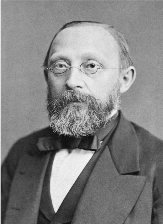 Rudolf Virchow, father of the cellular pathology, was known for his expertise in microscopic examination (here dressed in red robe and talking with Prince, in 1878). After microscopic examination, he diagnosed it as 'pachydermia verrucosa laryngis' with no evidence of malignancy.