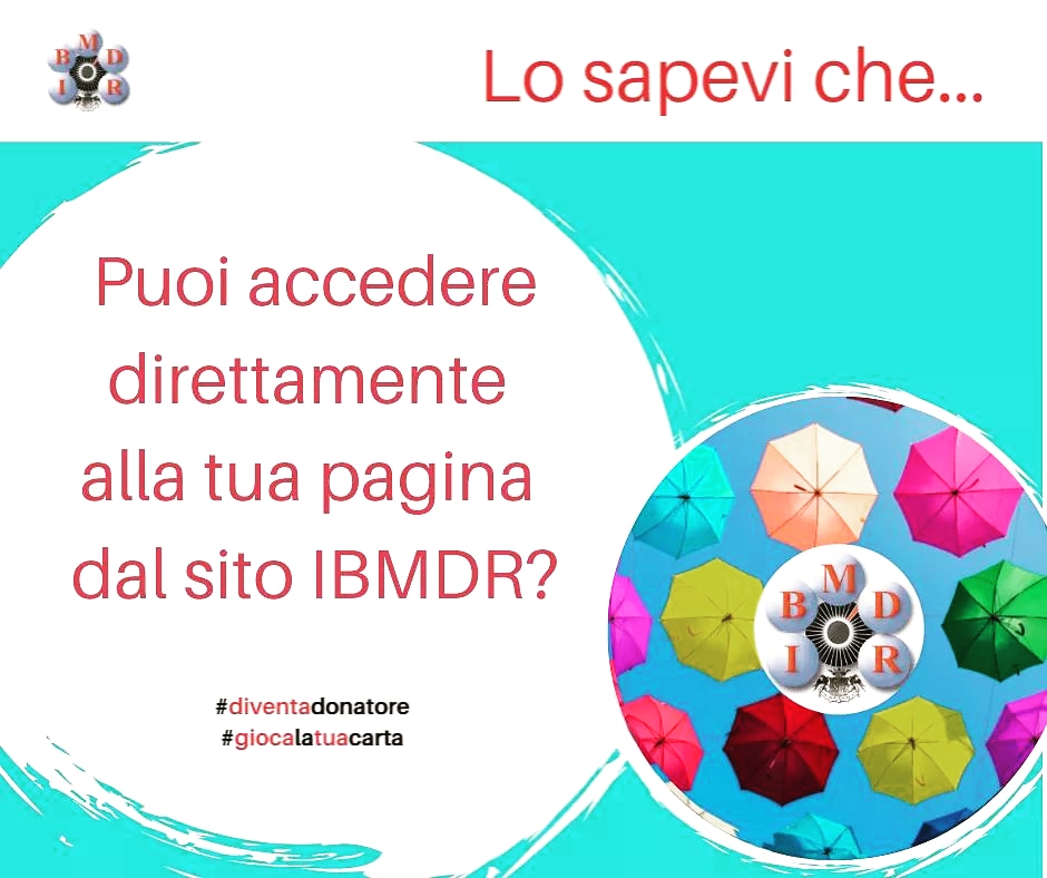 Ibmdr_Social's tweet photo. Il Registro IBMDR mette a disposizione di tutti i donatori iscritti la possibilità di accedere direttamente alla propria pagina. Accedendo tramite https://t.co/SoGIUoFhAO, potrai:
✅ aggiornare i tuoi dati
✅ verificare la tua stori
✅ contattare il tuo Centro Donatori
#ibmdr https://t.co/e1m7wYqWVW