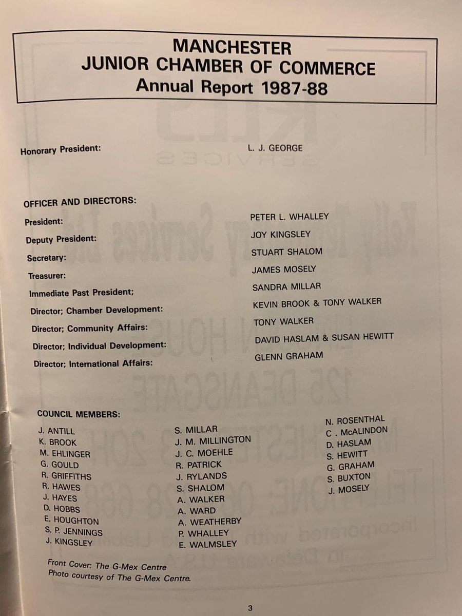 JCIManchester's tweet photo. This weeks #ThrowbackThursday post comes from the 1987/88 report & features quite a few familiar faces & names π #JCIManchester https://t.co/9o5PlPPVaJ
