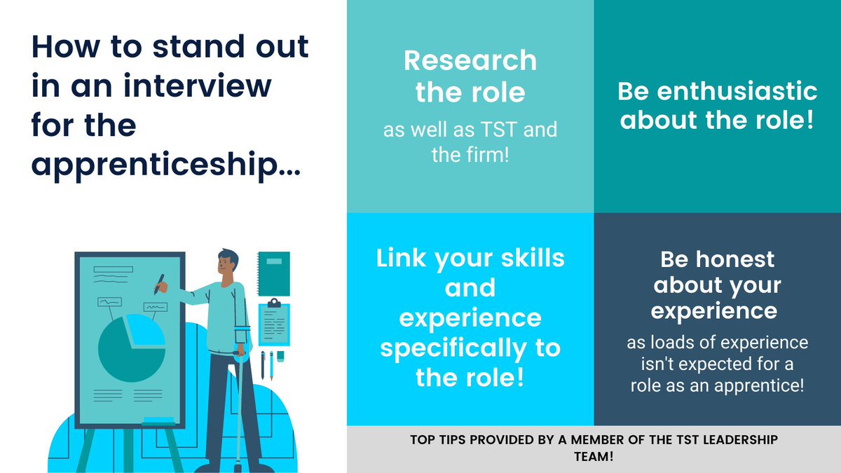 AG_TST's tweet photo. Following on from one of our previous posts for National Apprenticeship Week which highlighted top tips for standing out in an application, we now have four top tips for standing out in an interview for the apprenticeship! #NationalApprenticeshipWeek https://t.co/0MgcwxJmJO