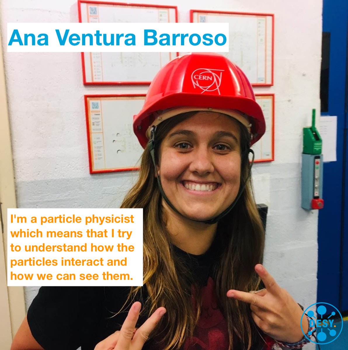 Ana Ventura Barroso is a PhD student for the  @CMSExperiment at  @CERN and at  @DESY. "For me physics is fascinating because by studying it I can understand how the universe works.”  #WomenInScience  @particlenews