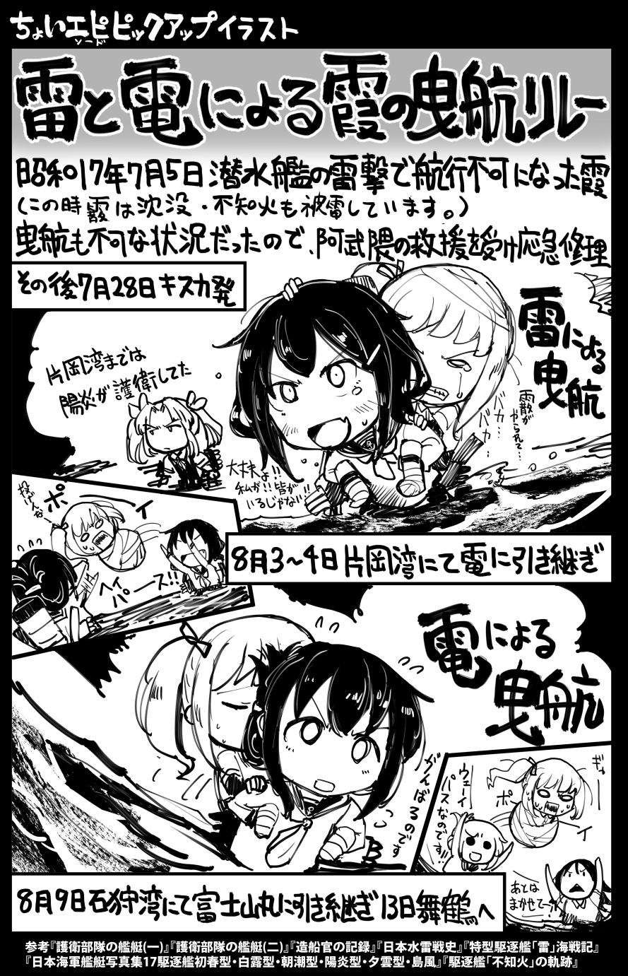 تويتر 坂崎ふれでぃ サバゲ漫画最新9巻11 19発売予定 على تويتر 久々に艦これイラスト 電 と 雷 の 霞 曳航リレー ニコニコ静画にもupしました 艦これ 雷と電の曳航リレー 霞 坂崎ふれでぃ さんのイラスト Nicoseiga Im T
