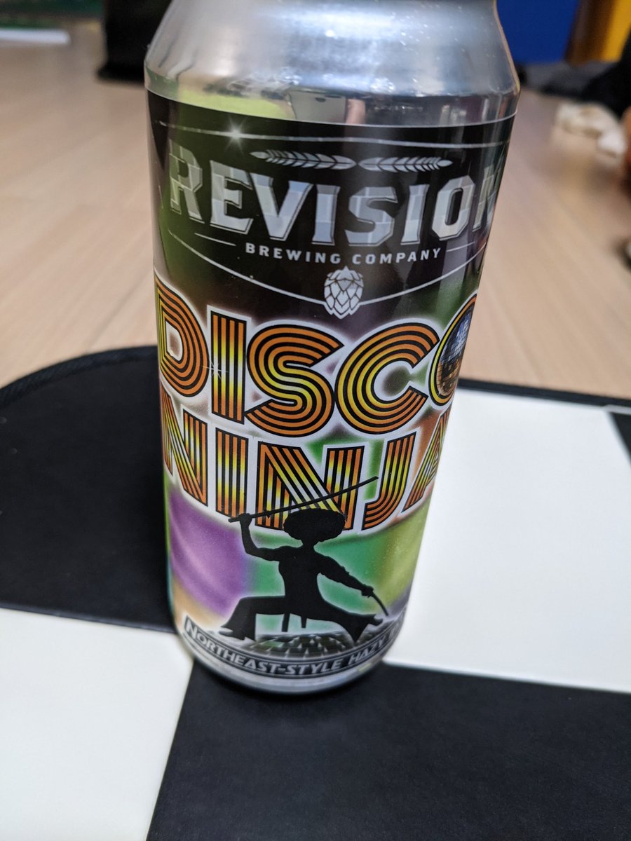 Uzivatel ポン Na Twitteru ディスコニンジャという変な名前のビールを飲んでいる 絵的にはアフロサムライ 忍者どこ