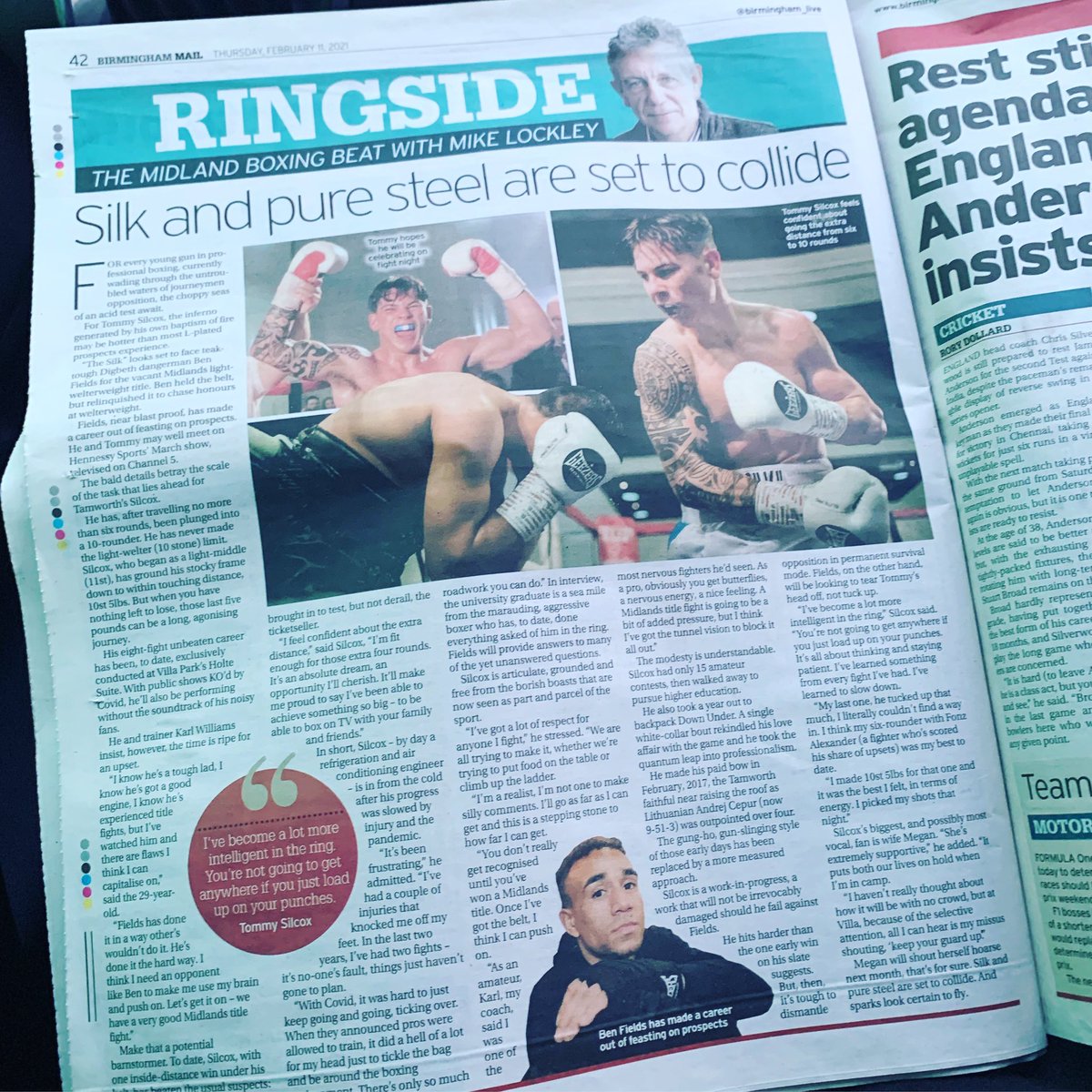 THESILK91's tweet photo. Today’s Write Up In @birminghammaiI by Mike Lockley 🙏🏼🥊 https://t.co/eRDUSnF0qq