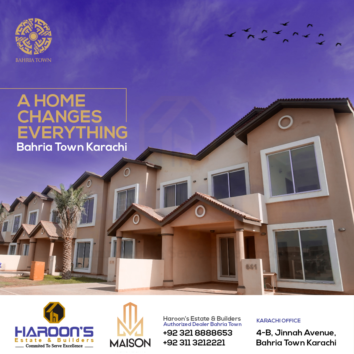 HaroonEstates's tweet photo. Houses are simply dead blocks and paint, a family is what makes a house a home. With Haroon Estate and builders find your perfect home.

Contact:
03218888653
03113212221

#haroons #haroonestate #bahriatown  #Maisonheight #authorizeddealer #realestate #marketing #karachi #pakistan https://t.co/y83QTNIuzt
