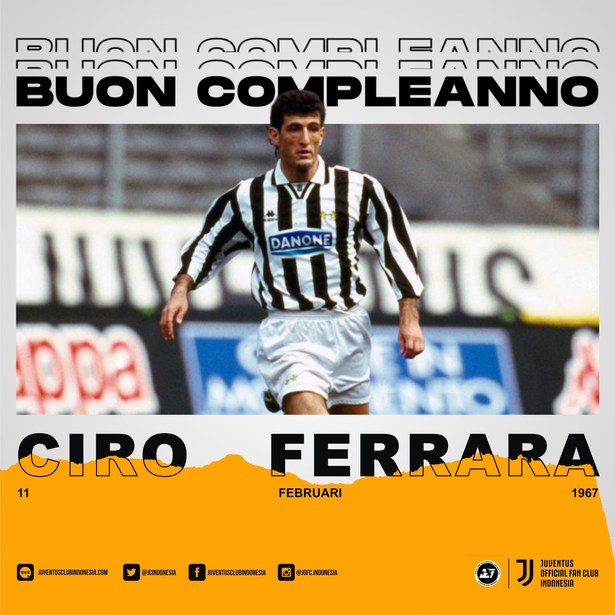 Many happy returns, Ciro Ferrara!

Ferrara turns 54 today. Happy birthday, 