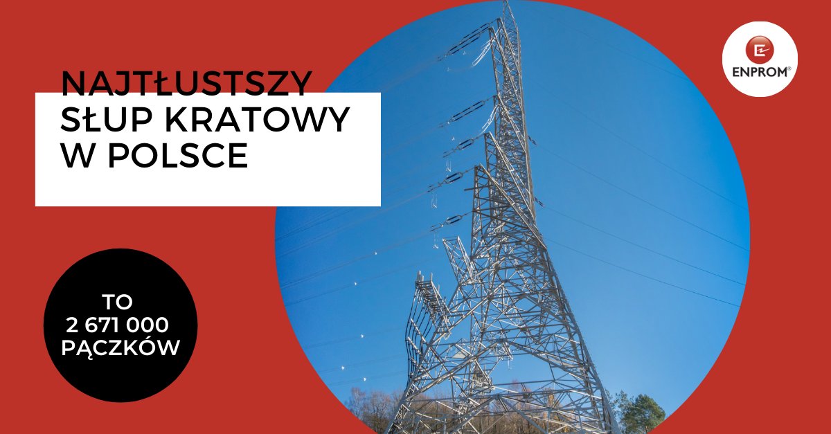 Enprom1's tweet photo. A u nas dziś taki pączuś …😉. Nasz tłuściutki rekord – najcięższy słup kratowy w Polsce. Ważył ponad 187 ton. Wiecie ile to paczków? Policzyliśmy - 2 671 000😲. 
#tłustyczwartek #idźnarekord #enprom #highquality https://t.co/KUxnxj9tU6