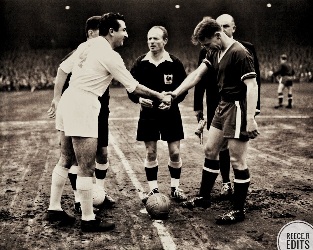 In 1957, Manchester United became English football's first European representative, after Chelsea were famously denied entry by the Football League into the newly created European Cup/Champions League. United lost in the semi finals to defending champions Real Madrid.