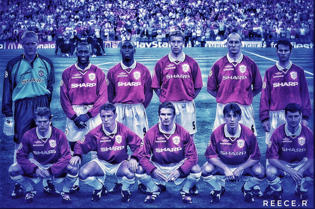 The 1998-99 Season still stands as the clubs greatest ever season.... Winning The Treble, no other English club has achieved this and this team was built on those youth players, an indomitable spirit and the genius additions already in or added to the Squad by Ferguson.