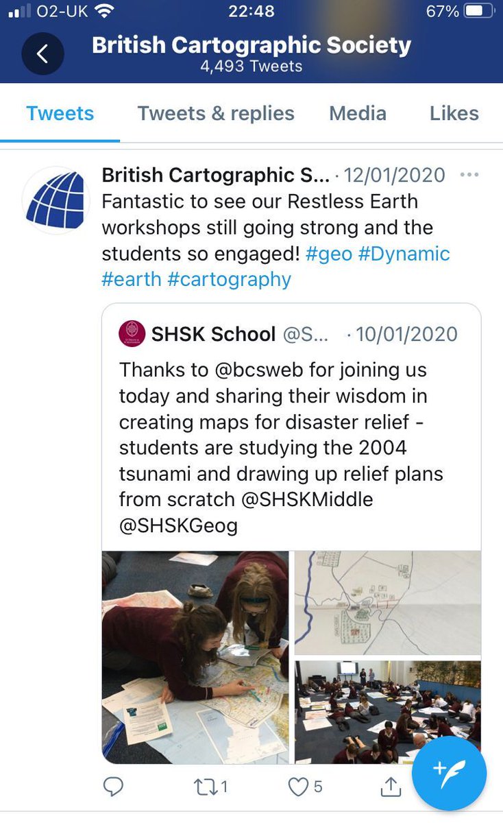 bcsmaps's tweet photo. #ThrowbackThursday here’s a lovely look back at our Restless Earth Workshops that were so popular in schools across the UK. We really hope we’ll be able to start them up again soon.
Thanks to @SHSKSchool for sharing this last year.
#RestlessEarth #precovid https://t.co/wQdHdbuOak