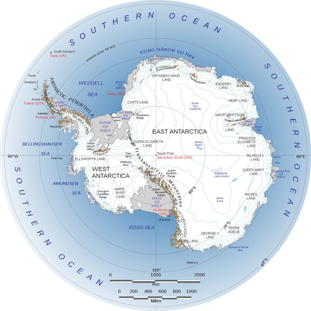 9. Amundsen–Scott South Pole Station.This research base was named after the two South Pole pioneers Roald Amundsen and Robert Falcon Scott and is located at an altitude of 2,835 m on the inland ice of Antarctica, a few hundred meters from the geographic South Pole