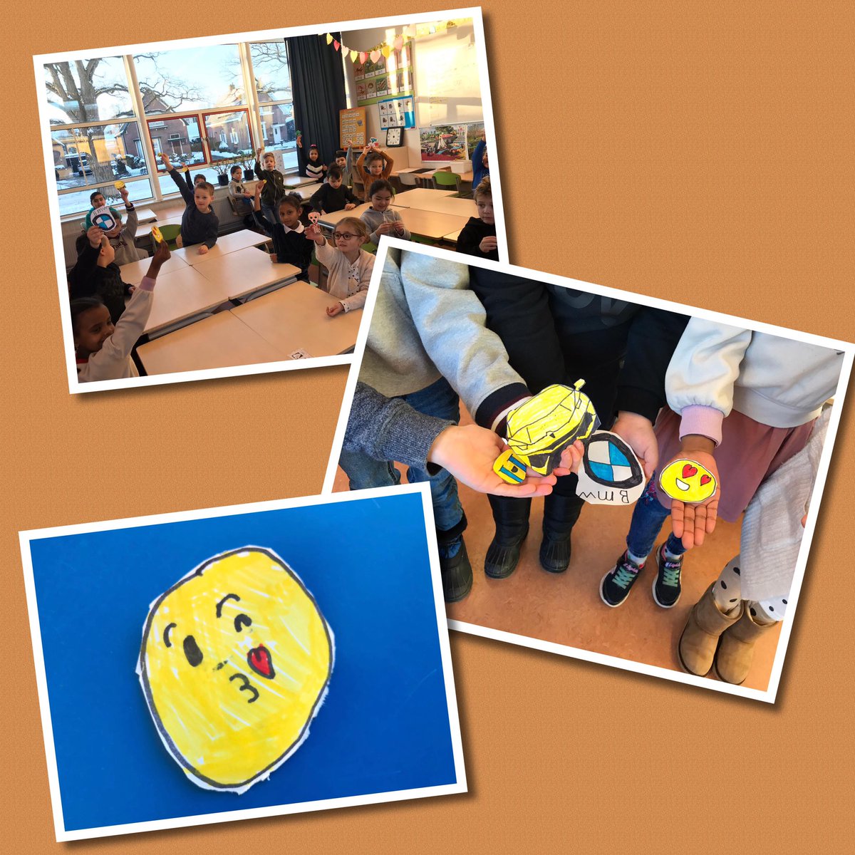 Soms zijn er van die lichtpuntjes in deze toch wat sombere tijd. Een  bijzondere actie in groep 3 vandaag. Sina was zo blij dat hij weer naar school mocht dat hij voor iedere klasgenoot een eigen bij het kind passend uniek tekeningetje heeft gemaakt. De juf kreeg een dikke kus!