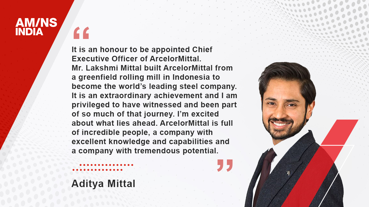 ArcelorMittal Nippon Steel India on X: Aditya Mittal, CEO