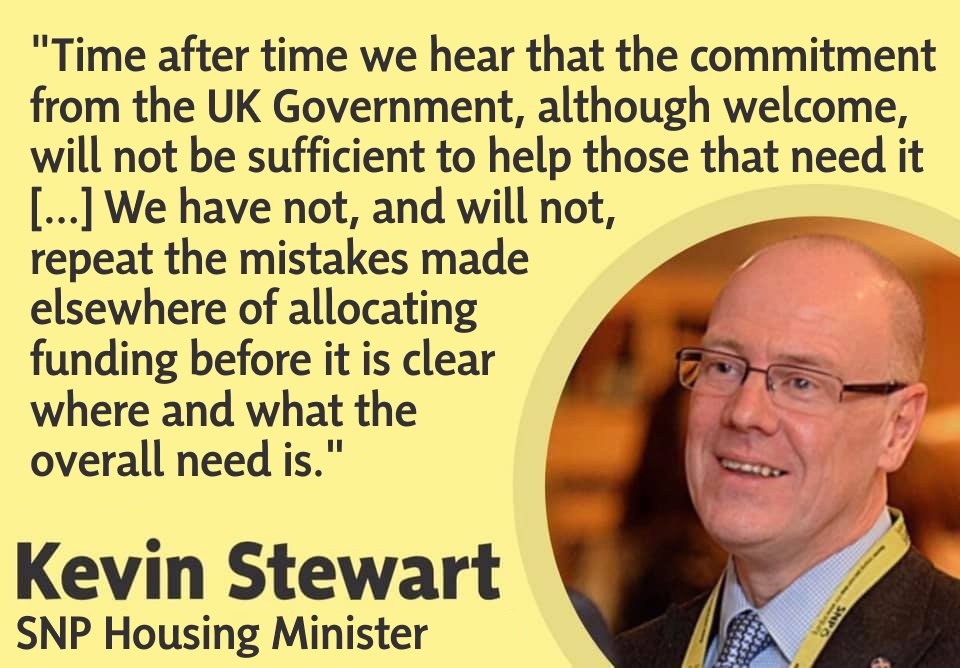 So,  @KevinStewartSNP,why should you get a share of the newly announced funds, when you've not even spent of the money you've already received...  https://www.bbc.co.uk/news/uk-scotland-560176166/6