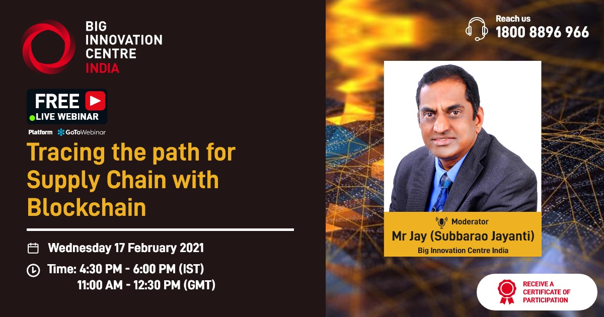 Meet our Moderator Mr Jay Strategic Innovator. He is the Founder &amp; CEO of Growth GRIDS, having over two decades of technology and Innovation. Join him in our next webinar 'Tracing the path for Supply Chain with Blockchain'
Register Now lnkd.in/gtCJgcY
#BICIndia #BIC