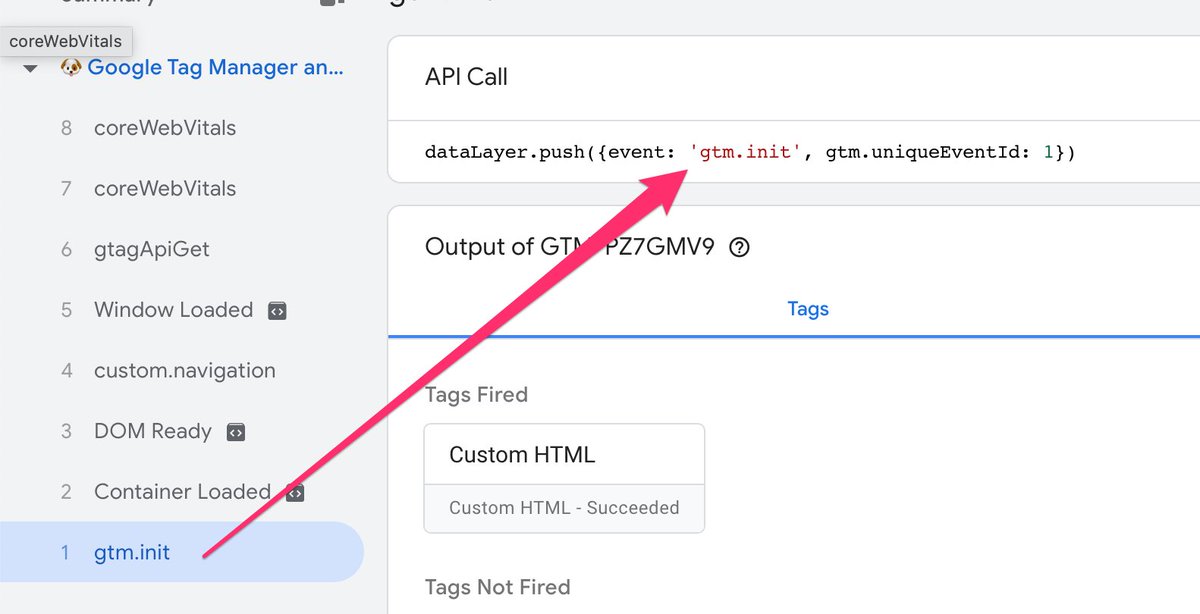 Looks like GTM is testing a pre-load event “gtm.init”.

Could be very useful for establishing consent parameters etc. before the rest of the container loads - we’ll see what the impact is!