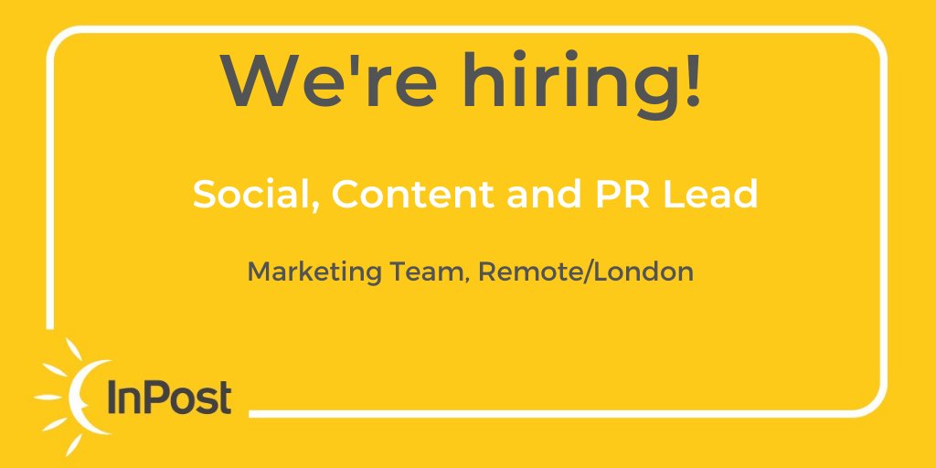 Are you an expert in social, content & PR? We have a lead role for someone looking to take on planning, development, execution & measurement of our marketing strategies - sound of interest? Details via: linkedin.com/jobs/view/2389… #PR #PublicRelations #Marketing #SocialMedia #Jobs