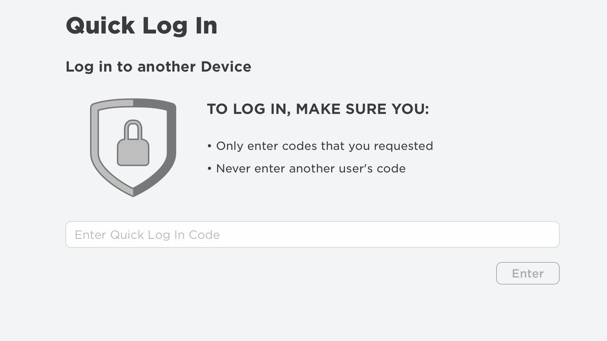 Rbxnews On Twitter The Roblox Quick Log In System We Mentioned A Few Days Ago Was Briefly Enabled Before Getting Disabled Shortly After Here S Everything You Need To Know Https T Co Rcjyjhyrnt - quick login roblox code