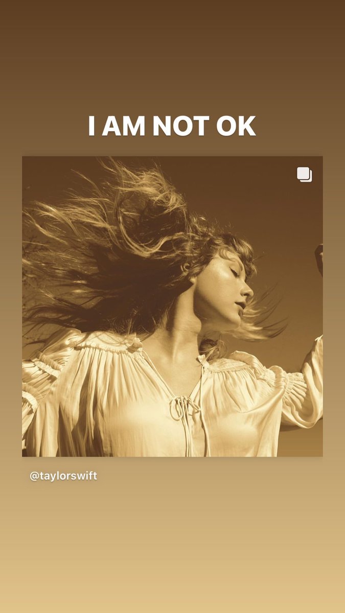 oliviarodrbr's tweet photo. 📲| A SWIFTIE ACORDOU. 

“EU NÃO ESTOU BEM” 

Olivia Rodrigo via story (oliviarodrigo) https://t.co/kt3Q8VrbqL