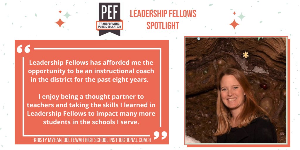 Happy #TeacherLeaderThursday! Today’s spotlight is Ooltewah High’s Kristy Myhan <a href="/KristyMyhan/">Kristy Myhan</a> <a href="/pefchattanooga/">PEF Chattanooga</a> <a href="/PEFinnovation/">PEF Innovation Hub</a>