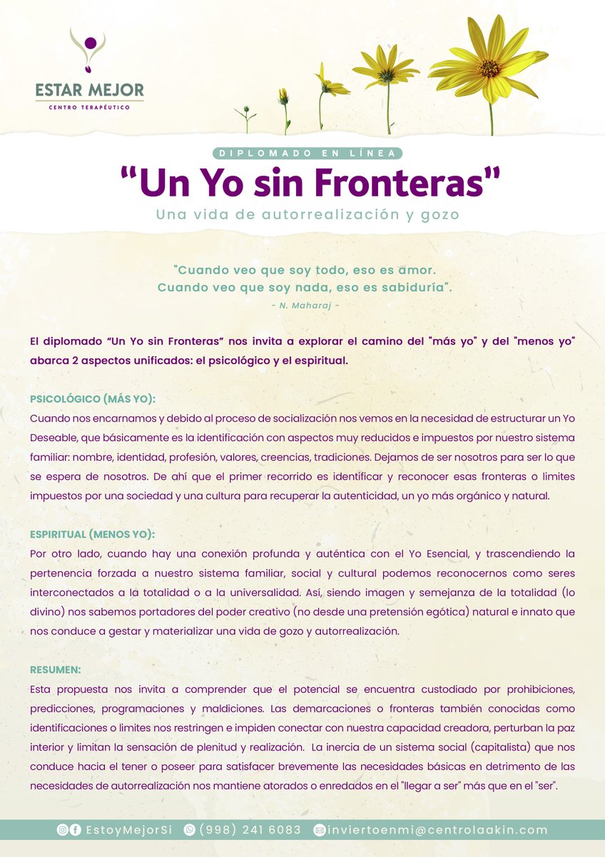 Una travesía nueva inicia pronto #unYOSinFronteras online.

centrolaakin.com/un-yo-sin-fron…

Iniciamos el 16 de febrero.

#Psicologia
#Cuantica