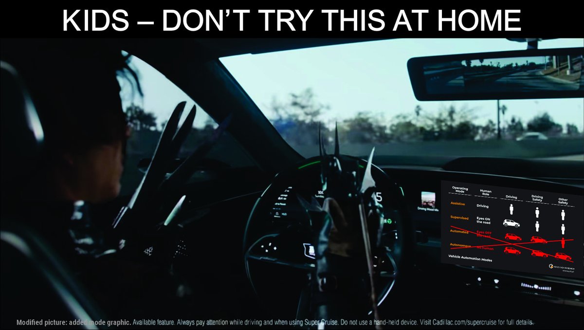 EdgeCaseRes's tweet photo. Truth in Advertising
#VehicleAutomationModes #SelfDrivingSafety https://t.co/IaVuRAR0bV