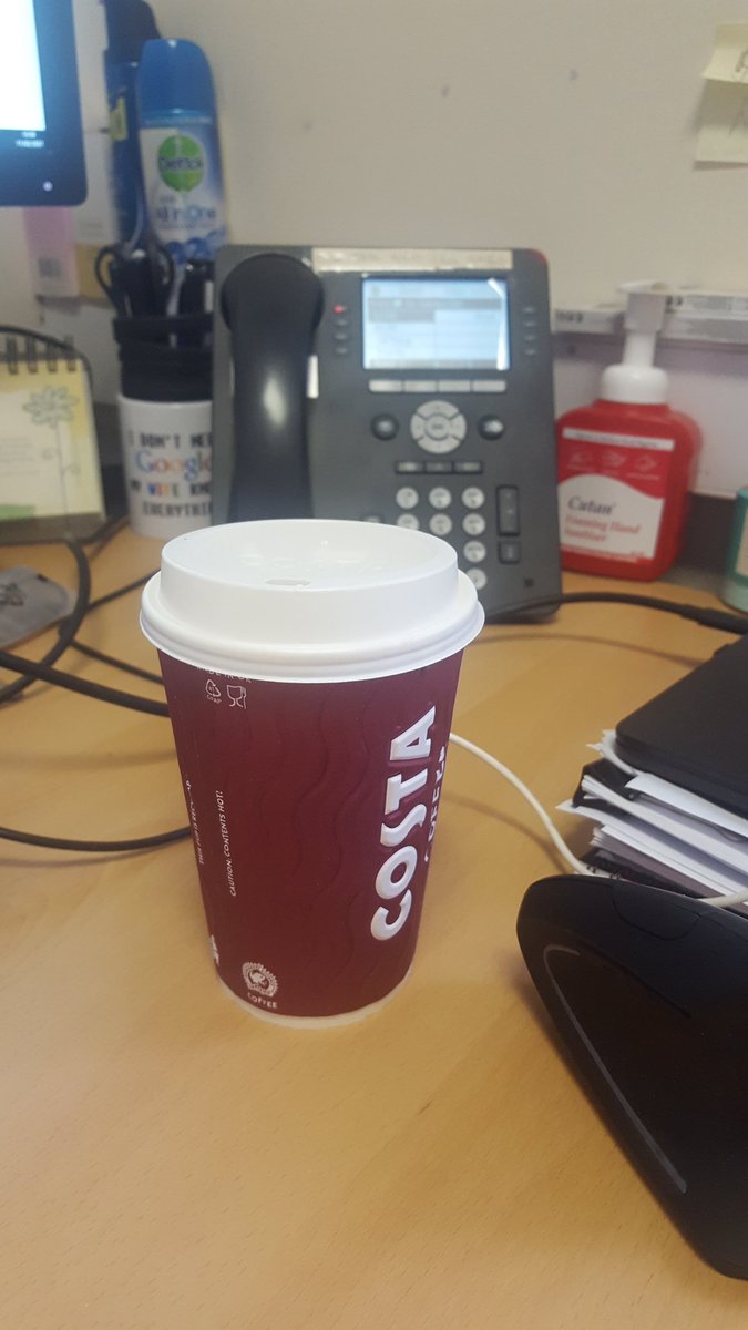 #RandomActsOfKindness lovely surprise just as I was finishing my lunch in the office a colleague drops off a mocha with cream - thankful