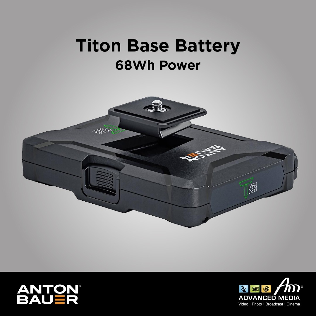 Anton Bauer 68Wh Titon Base Battery provides the reliable power of a Titon lithium-ion battery in a slim, lightweight form. Perfect for run-and-gun work, sports and live streaming

#AntonBauer #AntonBaueBatteries #basebattery #videoproduction #filmmaking #advancedmediadubai