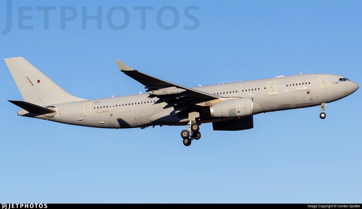 scan_sky's tweet photo. #RAF - Airbus Voyager - #ZZ343 - #TARTN49

Extremely Busy Shift For #ZZ343 Today - Starting Over AARA 12 &amp; Now Working AARA 8 With A #USAF - Boeing KC-135R - #QID41 https://t.co/41PdZO9rdB