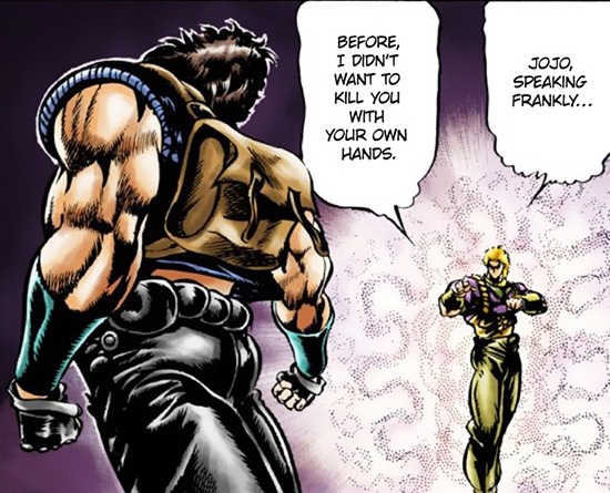 Dio complimenting or just warning jojo