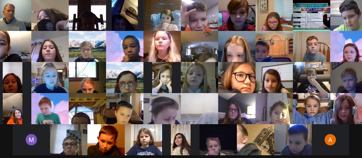 Excited to see all our students remotely!