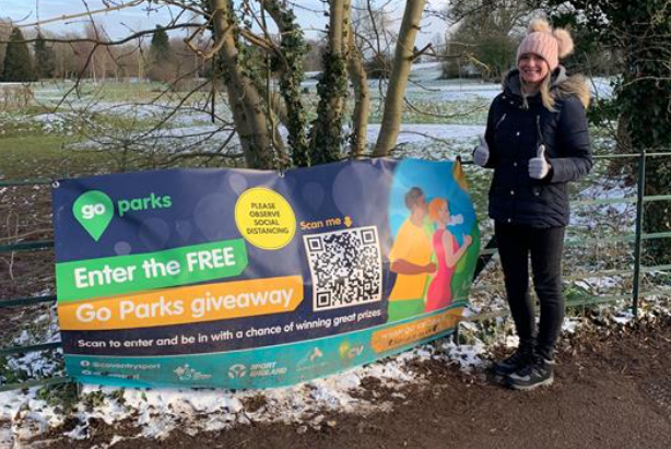 StChrisPrimary's tweet photo. One of our Y2 teachers, Miss Cole, has scanned the code at Allesley Park for #TeamStChris in the #goparks comp. Awesome to see our whole school community taking part in the comp. Our children are excited to see how they have done in the art competition too! @SGOCoventryWest https://t.co/Sj6vbDrQyM