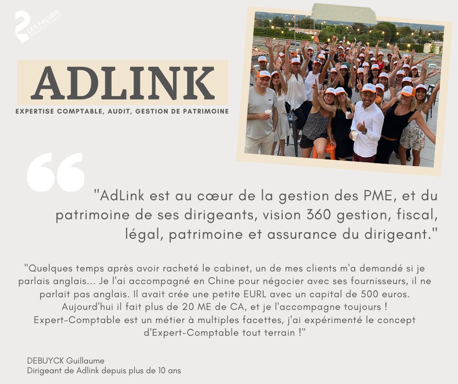 ‼ Le #JeudidesEntreprises ‼

Chaque jeudi, un post dédié à une entreprise de la #ZoneIndustrielledesPaluds sera publié sur nos réseaux sociaux grâce aux #témoignages de ses salarié(e)s, dirigeant(e)s... 💬

Notre but ? Créer du #lien entre les entreprises et les #salariés 🙌