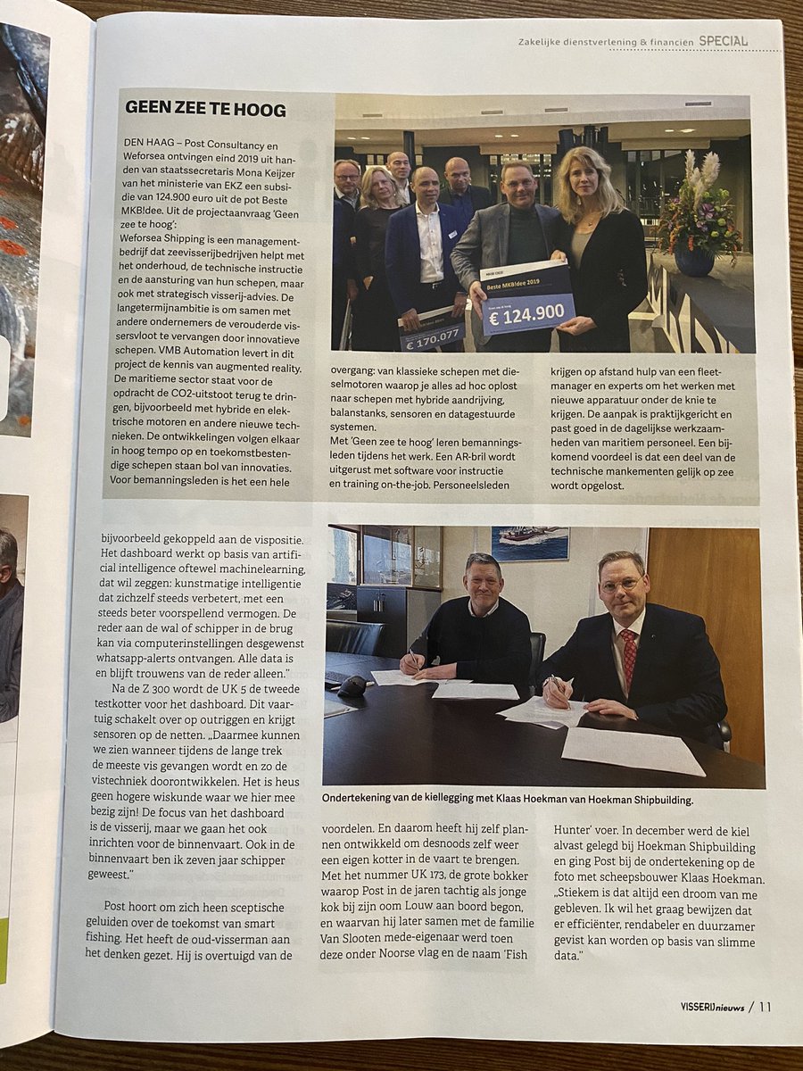 Smart Fishing is de toekomst. Artikel in Visserijnieuws over onze visie, ambities en smart fishing dashboard.

#visserij #kottervisserij #fishing #smartfishing #artificialintelligence #machinelearning #datacenter #maritiem #nautisch #maritime #urkmaritime <a href="/UrkMaritime/">Urk Maritime</a>