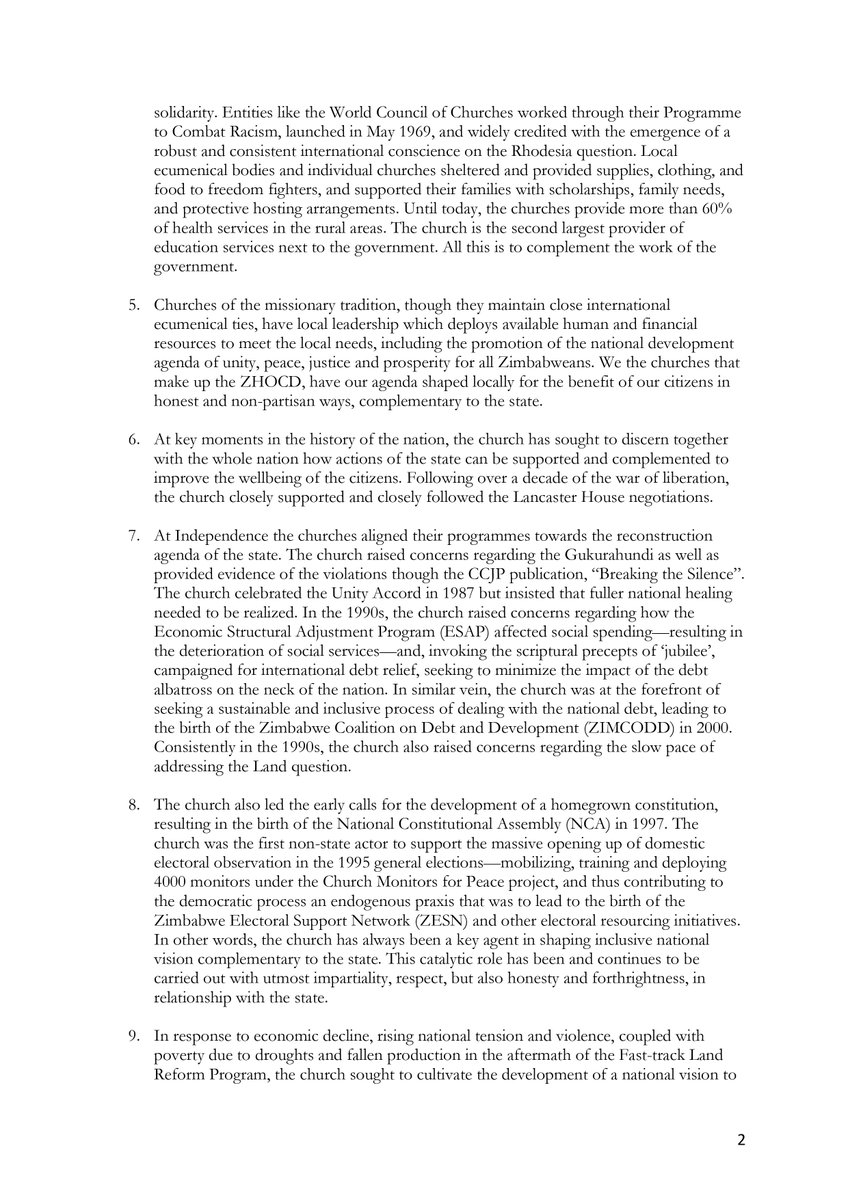 Zimbabwe Council of Churches tweet media